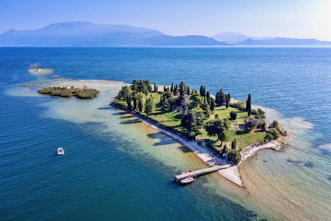 San Biagio Island near Manerba del Garda
